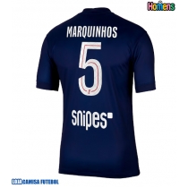 Camisa de Futebol Paris Saint-Germain Marquinhos #5 Equipamento Principal 2025-26 Manga Curta
